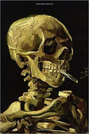 Skull Of A Skeleton With Burning Cigarette Vincent Van Gogh Notebook Diary by James Carroll