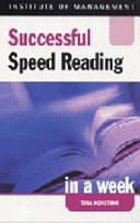 Successful Speed-reading in a Week by Tina Konstant