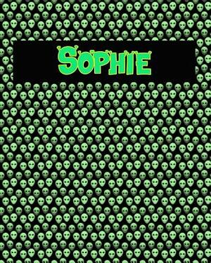 120 Page Handwriting Practice Book with Green Alien Cover Sophie: Primary Grades Handwriting Book by Sheldon Franks