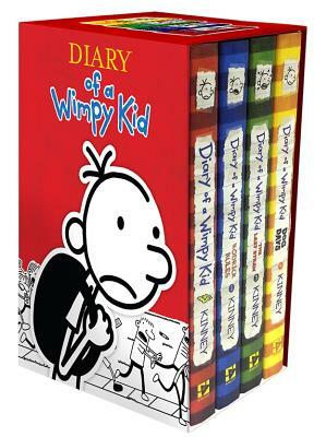 Diary of a Wimpy Kid Box of Books (1-4) by Jeff Kinney