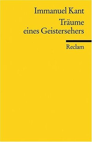 Träume eines Geistersehers by Immanuel Kant