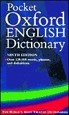 Pocket Oxford English Dictionary by Henry Watson Fowler, F.G. Fowler