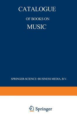 Catalogue of Books on Music by Martinus Nijhoff