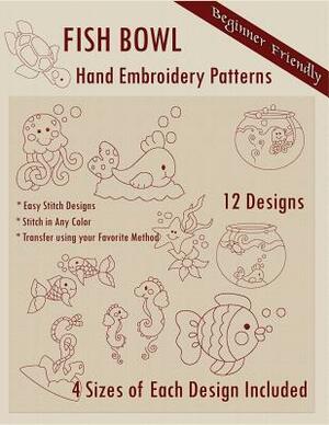 Fish Bowl Hand Embroidery Patterns by Bonnie