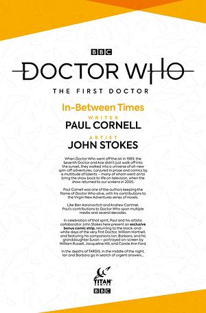 Doctor Who: The First Doctor: In-Between Times by Paul Cornell