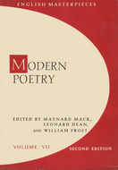Modern Poetry: English Masterpieces, Volume 7 by Maynard Mack