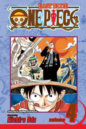 One Piece, Volume 4: The Black Cat Pirates by Eiichiro Oda, Eiichiro Oda