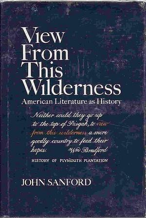 View from this Wilderness: American Literature as History by John B. Sanford