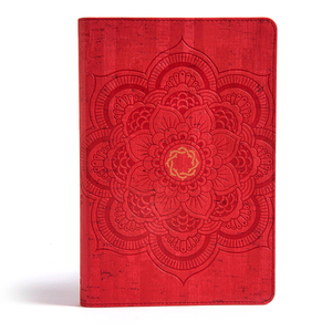 CSB Essential Teen Study Bible, Red Flower Cork Leathertouch by Csb Bibles by Holman