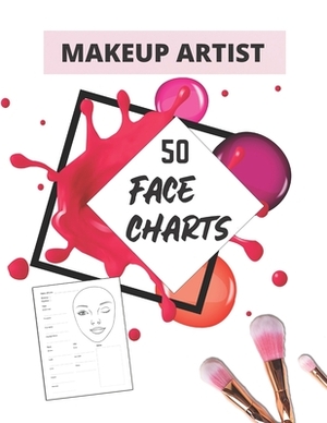 Makeup Artist Face Charts: Practice Face Charts by Live Well Publishing