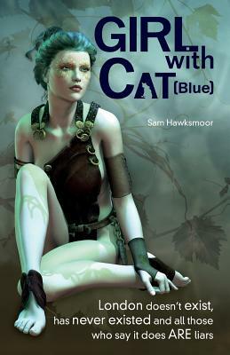 Girl with Cat (Blue) by Sam Hawksmoor