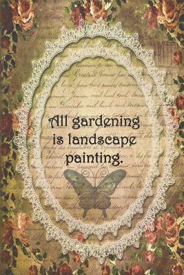 All gardening is landscape painting.: Dot Grid Paper by Sarah Cullen