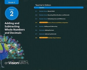 Adding and Subtracting Whole Numbers and Decimals, Grade 5: Topic 2 by 