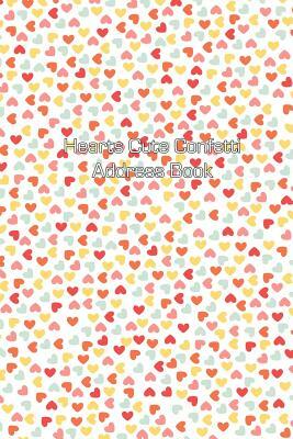Hearts Cute Confetti Address Book by Jot Spot Stationary