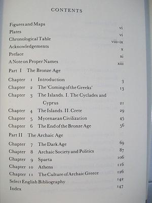 Early Greece: The bronze and archaic ages by Moses I. Finley, Moses I. Finley