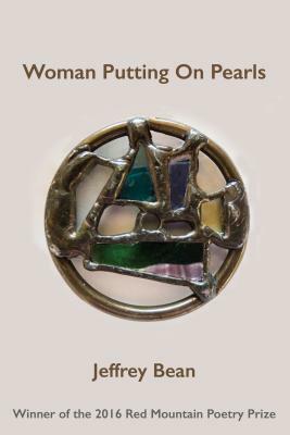 Woman Putting on Pearls by Jeffrey Bean