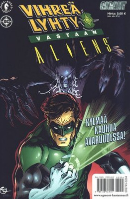 Vihreä Lyhty vastaan Aliens by Mike Perkins, Rick Leonardi, David Stewart, Ron Marz, Antti Koivumäki