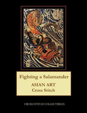 Fighting a Salamander: Asian Art Cross Stitch Pattern by Cross Stitch Collectibles, Kathleen George