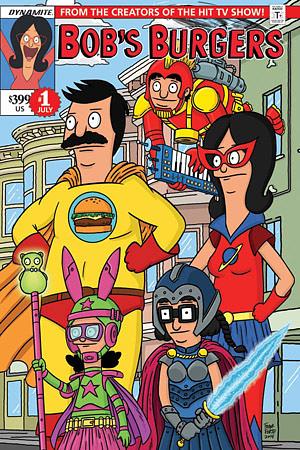 Bob's Burgers Ongoing #1 by Steven Theis, Justin Hook, Rachel Hastings, Hector Reynoso, Anthony Aguinaldo, Tom Riggin, Jeff Drake, Ben Dickerson, Frank Forte, Mark Von Der Heide, Brian Hall, Adam Beechen, John McNamee, Adam Philipps, Mike Olsen, Loren Bouchard, Mario D'Anna