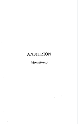 Anfitrión by Plautus