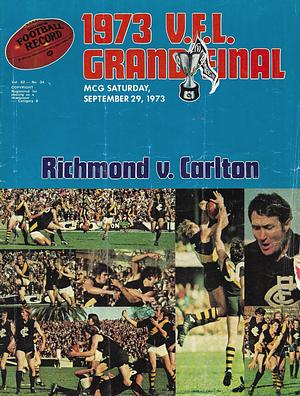 1973 Grand Final Footy Record Richmond vs. Carlton by 