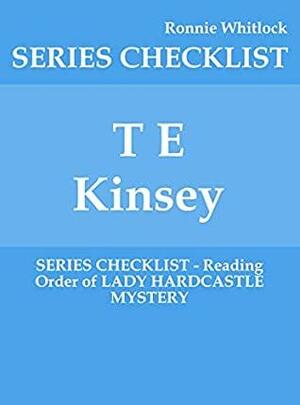 T E Kinsey - SERIES CHECKLIST - Reading Order of LADY HARDCASTLE MYSTERY by Ronnie Whitlock