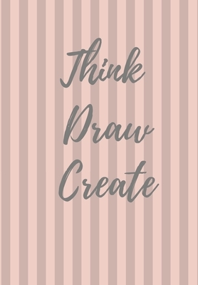 Think Draw Create: Kraft Coloured Stripy Sketch Book by Krisanto Studios