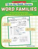 Word Families: 50 Cloze-Format Practice Pages That Target and Teach the Top 50 Word Families by Linda B. Ross