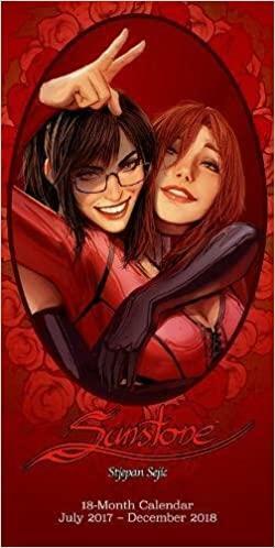 Sunstone 18-Month 2017/2018 Calendar by Stjepan Šejić