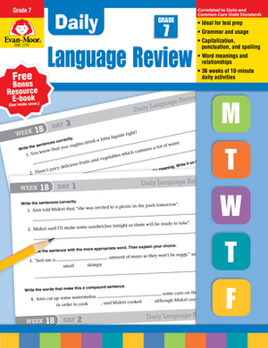 Daily Language Review, Grade 7 Te by Evan-Moor Educational Publishers