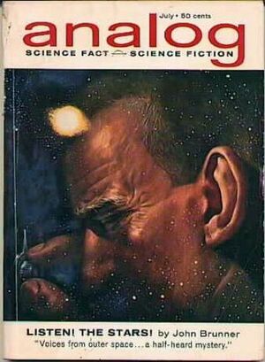 Analog Science Fiction, July 1962 by Mack Reynolds, John Brunner, Arthur Porges, William M. Lee, John Eric Holmes, John W. Campbell Jr., James H. Schmitz