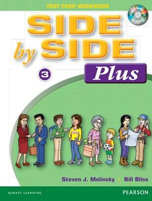 Side by Side Plus 3 Test Prep Workbook with CD [With CD (Audio)] by Steven Molinsky, Bill Bliss