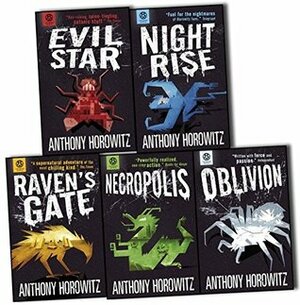 Power of Five Books Collection Raven's Gate, Evil Star, Night Rise, Necropolis, Oblivion by Anthony Horowitz