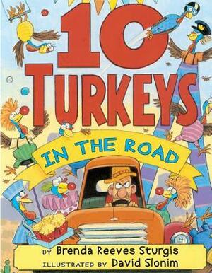 10 Turkeys in the Road by Brenda Reeves Sturgis, David Slonim