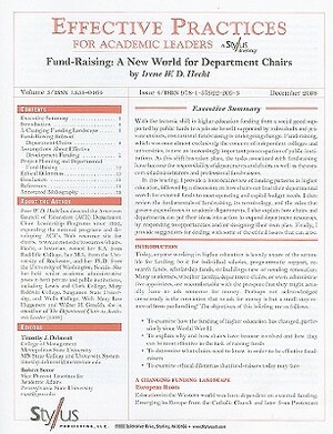 Fund-Raising: A New World for Department Chairs: Issue 4 by Irene W. D. Hecht