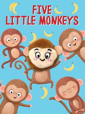 Five Little Monkeys - Children's Finger Puppet Board Book by Little Hippo Books