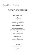 The Happy Life (De Beata Vita) by Ludwig Schopp, Saint Augustine of Hippo