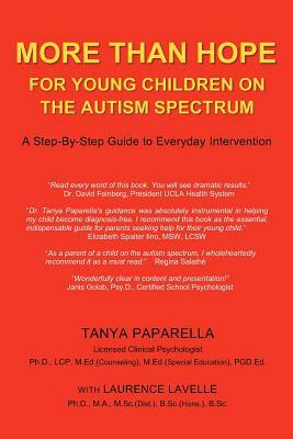 More Than Hope, for Young Children on the Autism Spectrum by Laurence Lavelle, Tanya Paparella