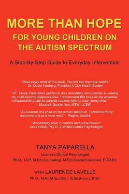 More Than Hope, for Young Children on the Autism Spectrum by Laurence Lavelle, Tanya Paparella