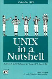 Unix in a Nutshell: System V & Solaris 2.0 by Daniel Gilly