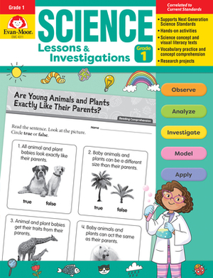 Science Lessons and Investigations, Grade 1 by Evan-Moor Educational Publishers