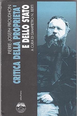 Critica della proprietà e dello stato by Pierre-Joseph Proudhon