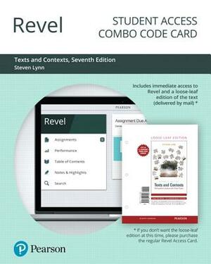 Revel for Texts and Contexts: Writing about Literature with Critical Theory -- Combo Access Card by Steven Lynn