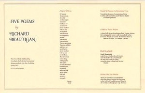 Five Poems by Richard Brautigan