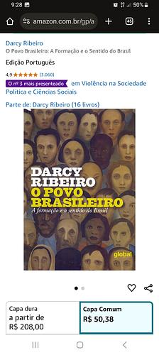 O Povo Brasileiro: A Formação e o Sentido do Brasil by Darcy Ribeiro