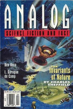 Analog Science Fiction and Fact, April 1993 by Stanley Schmidt, Jerry Oltion, Thomas A. Easton, L. Sprague de Camp, Grey Rollins, Ben Bova, Anthony Lewis, Maya Kaathryn Bohnhoff, John G. Cramer, Charles Sheffield, Marianne J. Dyson