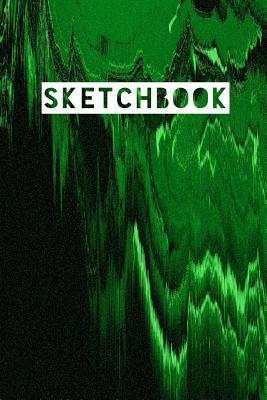 Sketchbook: Abstract Glitch Dark Green Design by Frasier Cheng-Binns