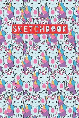 Sketchbook: Unicorn Cat Cute Kawaii Pattern by Frasier Cheng-Binns