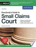 Everybody's Guide to Small Claims Court by Cara O'Neill