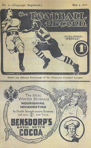 1912 Round 2 Footy Record May 4, 1912 by 